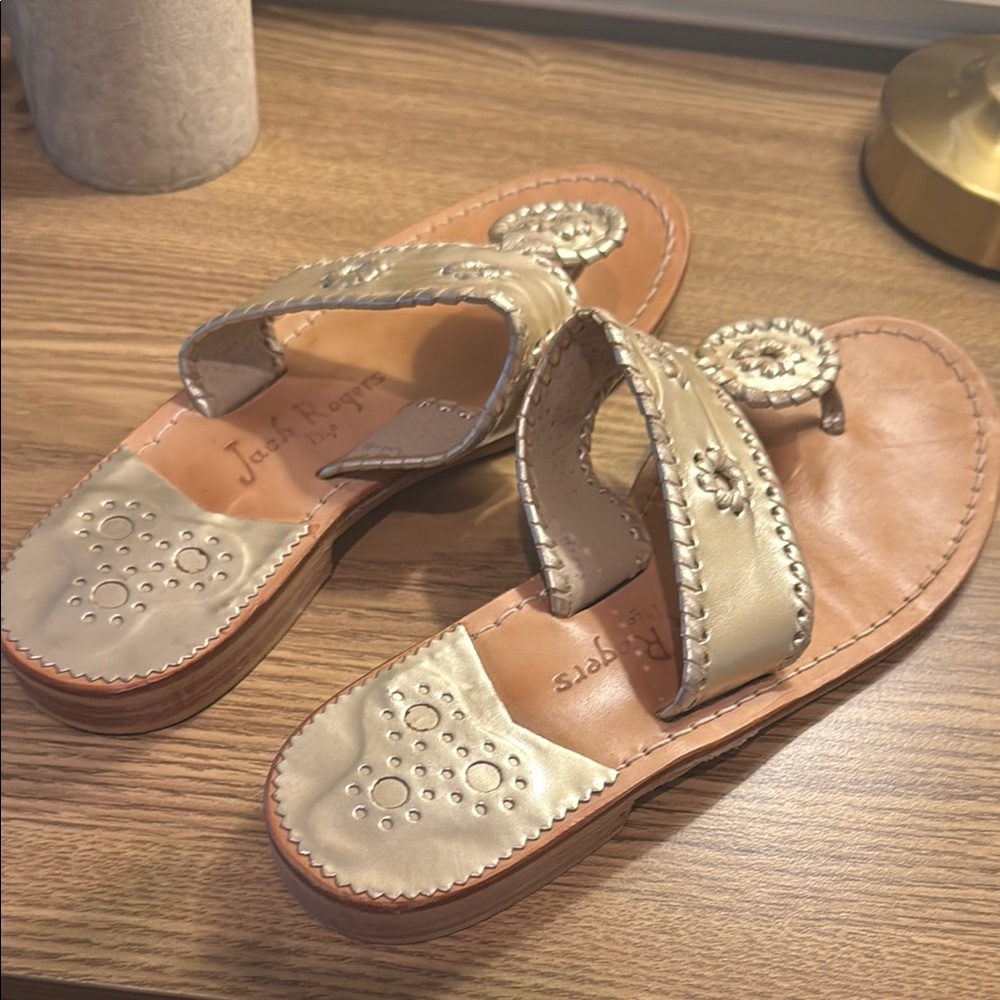 Jack Rogers Women's Cream Sandals